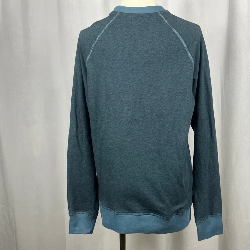 BENSON‎ Whistler French Terry Crewneck in Sapphire Blue.